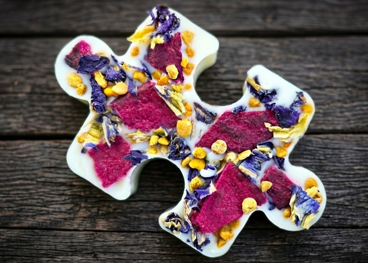 Butterfly Pea, Beetroot & Bee Pollen Puzzle Piece