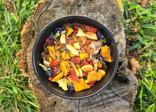 Pork, Venison, Banana, Shiitake, Butterfly Pea, Mango & Goji