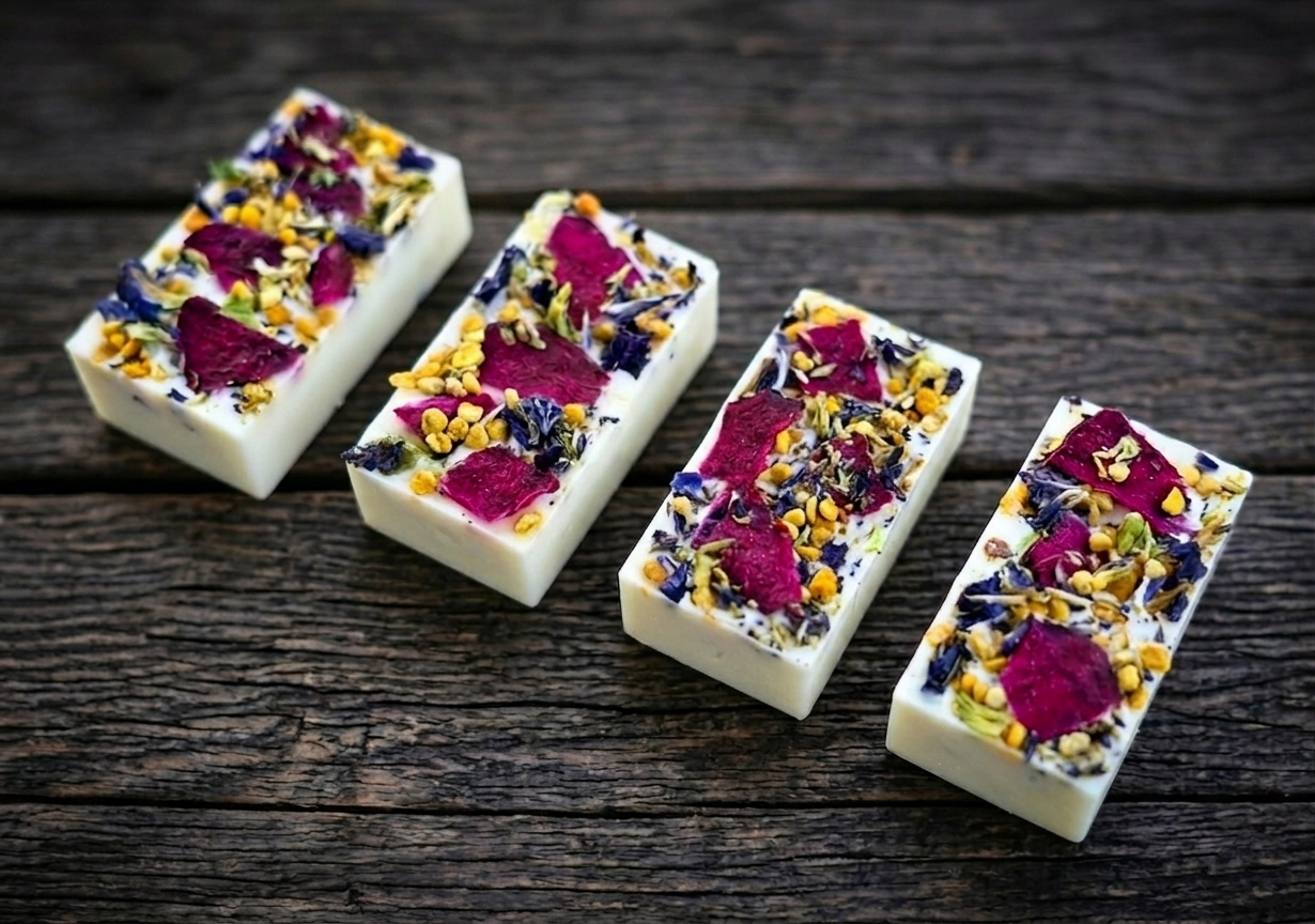Butterfly Pea, Beetroot & Bee Pollen Bites
